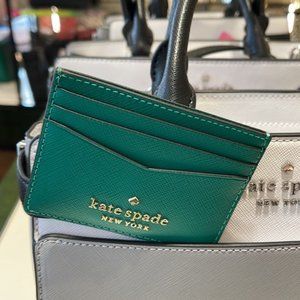 Kate Spade Staci Small Slim Card Holder Wintergreen